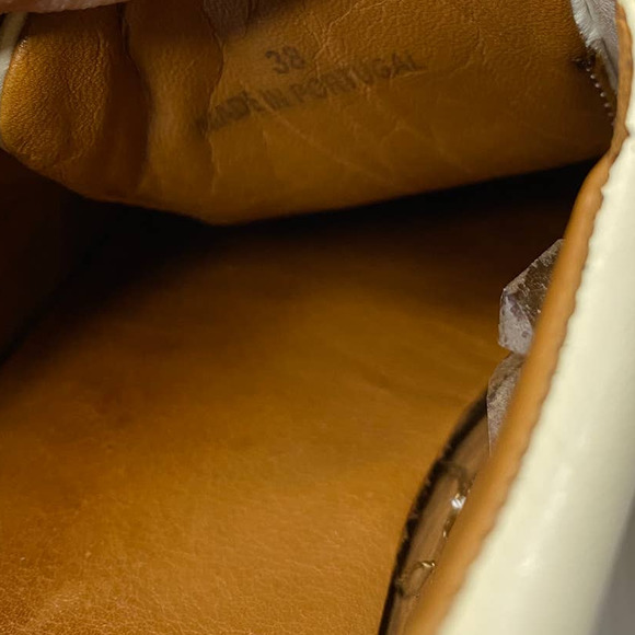 RARE Rachel Comey Flix Leather Skate Sneakers Strap Women's 38 US 8 Cream - Picture 7 of 8